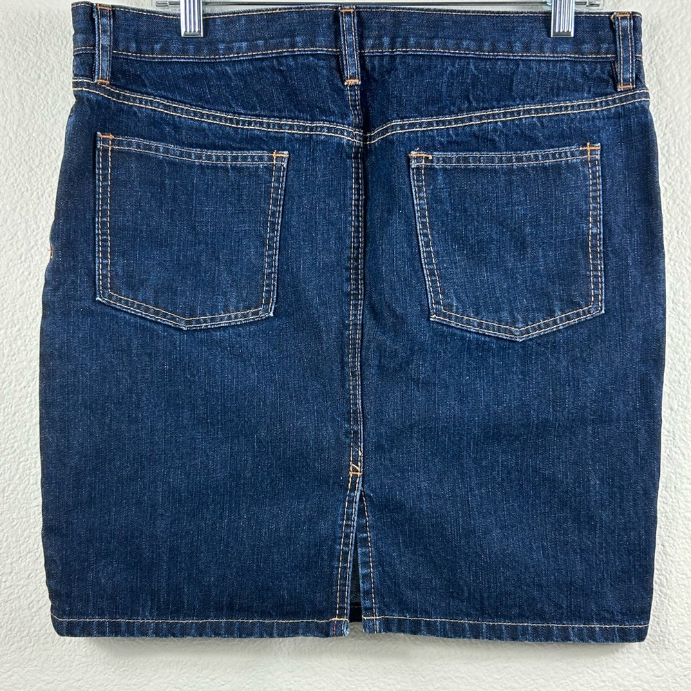 GAP Jeans 1969 Limited Edition Dark Denim Skirt, Sz 12 - Picture 4 of 9